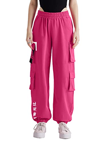 The Souled Store Official Mickey Mouse: Happy Women and Girls Easy fit Cotton Pink Color Women Easy Joggers The Souled Store Official Mickey Mouse: Happy Women and Girls Easy fit Cotton Pink Color Women Easy Joggers