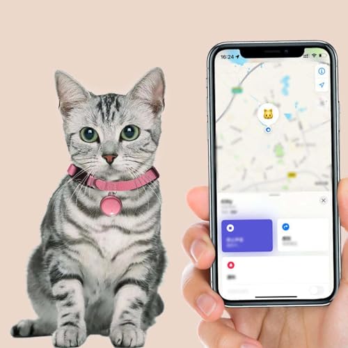 Mini Pet Tracker, Waterproof GPS Locator for Dogs and Cats, Bell-Shaped Design for Worldwide Real-Time Tracking, Easy Attachment to Any Collar for Ultimate Pet Safety (Pink-Android) - Image 7