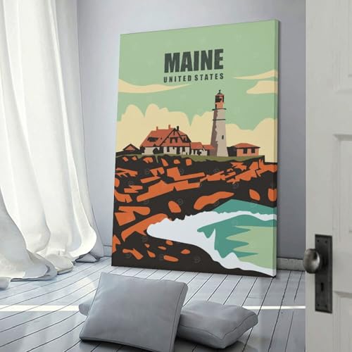 Voyage affiches sur toile Maine décoration murale émotion