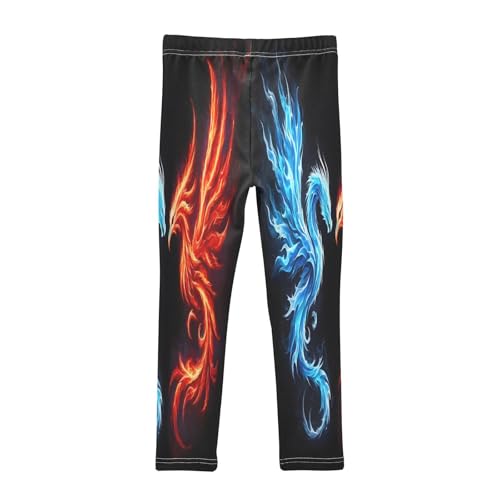 Toddler Girls Leggings Printed Yoga Pants Leggings Dragon and Phoenix for Kids2