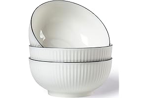 60 oz Large Soup Bowl, Pho Bowls Set of 3, 8 in...