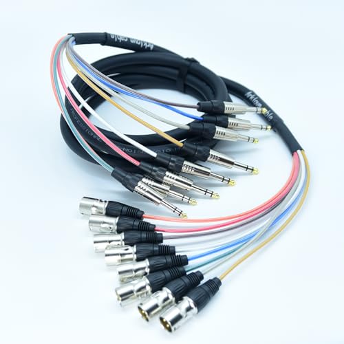 Câble audio TRS vers XLR mâle Arklove 8 canaux avec répartiteur numérique