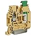 ASI NC200 Insulation Displacement (IDC) Feed-Through Screw Clamp Terminal Block, DIN Rail Mounted, UL, 20 to 16 AWG, 15 Amp, 600V (Pack of 100)