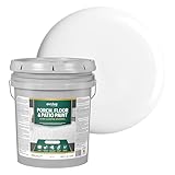 EVOLVE Porch & Floor Paint (White) 5-Gallon – Durable, Scratch-Resistant, Multi-Surface Interior & Exterior Floor Coating, Low VOC, Fade & Weather Resistant