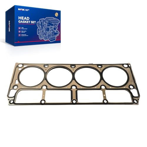 Image of KAX Engine Cylinder Head Gasket Compatible with Chevy Silverado 1500 Tahoe Suburban Avalanche Express 2500 Corvette Camaro, GMC Sierra Yukon XL 1500 Savana 4.8L 5.3L 5.7L, Head Gasket Kit, OE#12589226