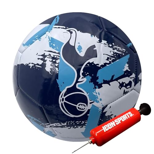 Icon Sports Officially Licensed Tottenham Hotspur Offical Regulation Sized Soccer Ball | Brush, Size 5