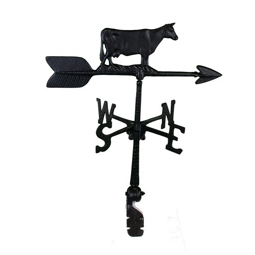 Montague Metal Products 24-Inch Weathervane with Cow Ornament