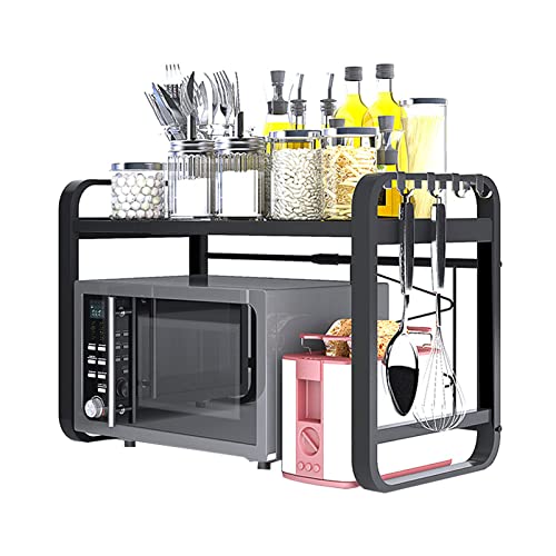 Support de four à micro-ondes extensible et robuste en acier au carbone