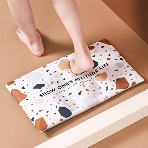 Tapete de piso YARNOW com secagem rápida, absorve água, tapete de cozinha, tapete antiderrapante par