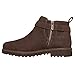 Skechers Women's ARCH FIT MARLIE - FLIRTY VIBES, Wrap around Buckle Side Zip Low Fashion boot, Chocolate, 8.5M