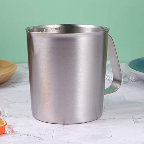 Jarra de espumador de leite Yarnow de aço inoxidável, copo de café expresso latte Art Cup copo medid