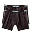 32 Degrees Cool - Weatherproof Men's Boxer Briefs - 2 Pack (Large, Black/ Black)