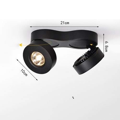 Downlights de techo empotrables dobles 12W para iluminación interior 6