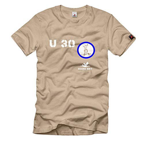 T-shirt U Boot 30 Marine d'exception avec l'emblème noble de la Brême