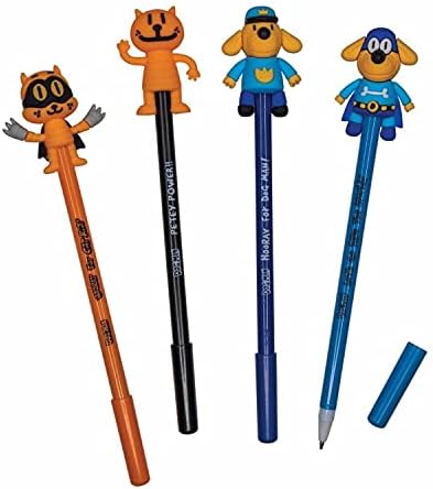 DOG MAN CHARACTER PEN 4x pcs