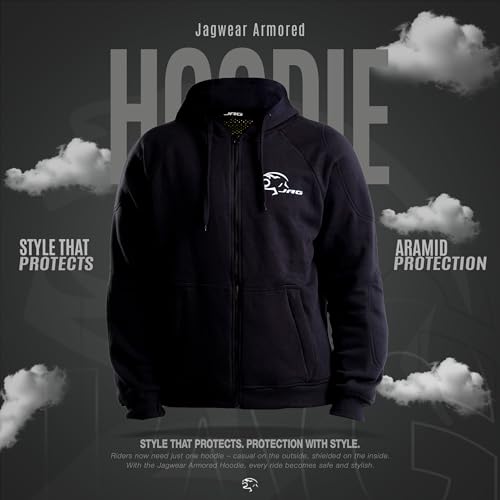 Image of JAG Motorcycle Protective Hoodie with Partial Aramid Lining, Riding Jacket