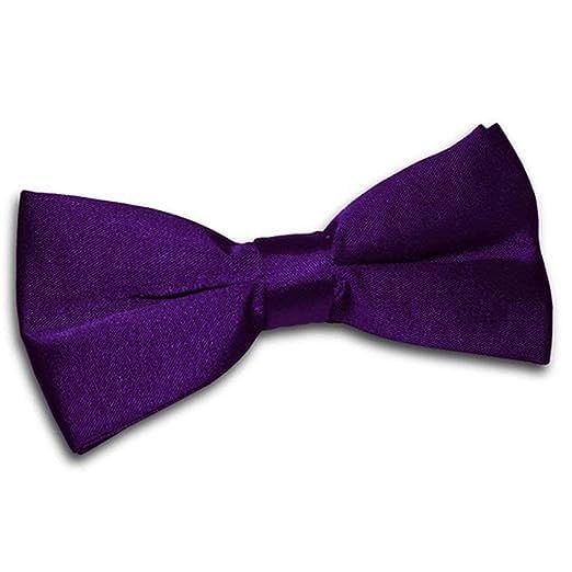 Image of JAGMOOLYA Products The Perfect Classic Satin Pre-Tied Bow Tie Formal Solid Tuxedo Bowtie Adjustable Length Many Colors and Styles Bow for Adults and Children