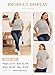 Eytino Women Plus Size Sweater Short Sleeve Crew Neck Striped Pullover Tops 2025 Summer Trendy Outfits,2X Black