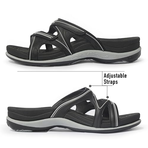 Image of Gold Pigeon Shoes SIGNATURE Comfort Walking Slides Sandals for Women | Arch Support, Waterproof, Non-Slip