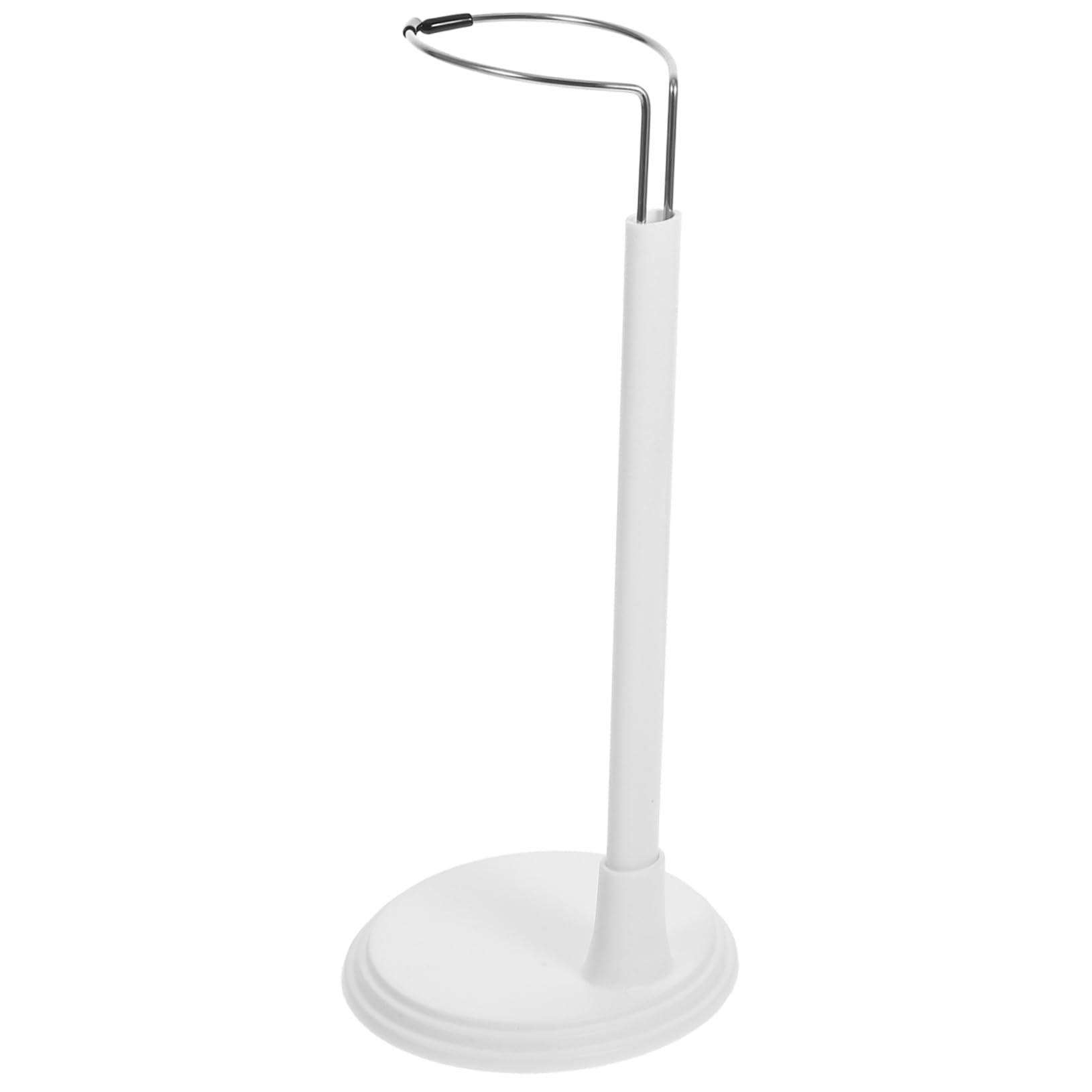 FELTECHELECTR Doll Display Stand 35cm Tall Stainless Steel Base for Baby Dolls Sturdy Stable Rack