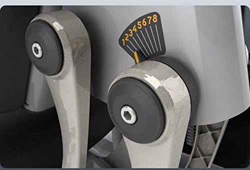 Close-up of the pivot point with adjustment dial