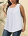 Womens Tops Dressy Casual Summer Shirts Long Tank Tops for Leggings Spring Fashion 2026 White XL