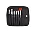Produktbild JoyRolly 7 Stück/Set Makeup Pinsel Augenbürste Lidschatten Set Professionelle Kosmetikbürste Beauty Brushes Set Werkzeuge (Beigi) Black