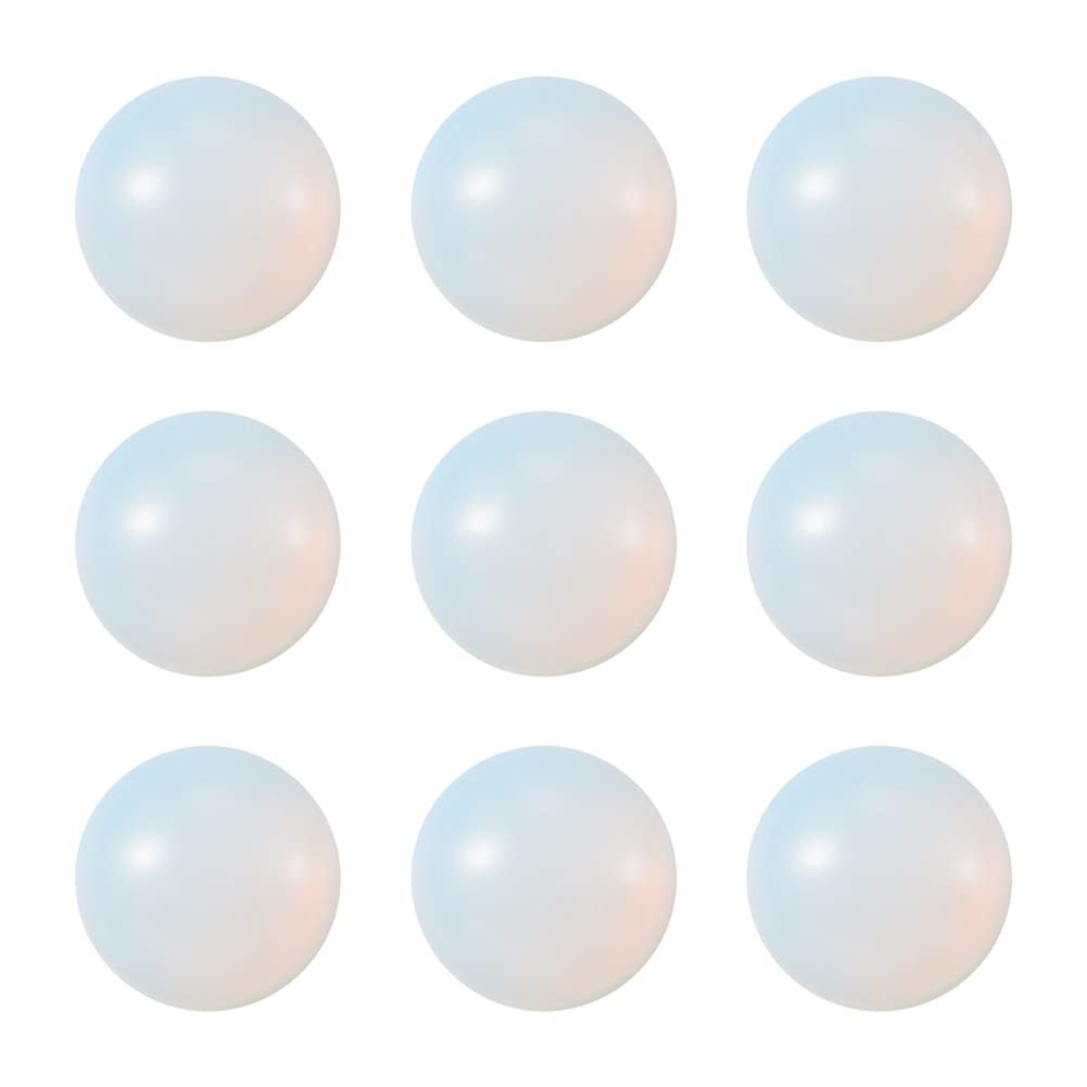 Craftdady 50PCS Flat Round Cabochon 6mm Opalite Chakra Healing Crystal Half Round Dome Cabs Flat Back Covers for Jewellery Making — image 1
