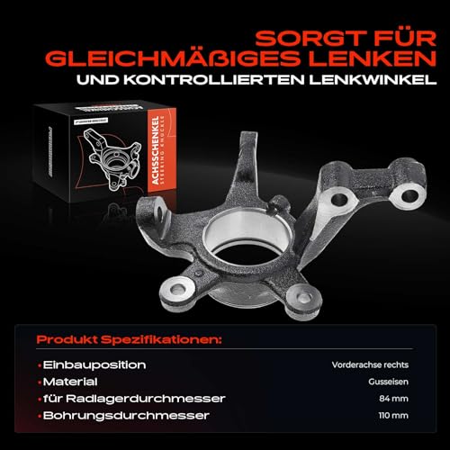 Frankberg Achsschenkel Vorne Rechts Kompatibel mit A-Klasse B-Klasse W169 W245 150 160 170 180 200 1.5L-2.0L 2004-2012 A1693300820