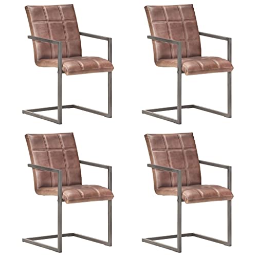 Sillas Comedor Cuero Envejecido Marca FAMIROSA