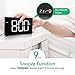 PICTEK Alarm Clock, Digital Clock with Dual Alarm, 6-Level Brightness Dimmer, Adjustable Volume with 3 Alarm Sound, Clear White Digit, 12/24Hr, Alarm Clock for Bedroom Office (No USB Power Adapter)