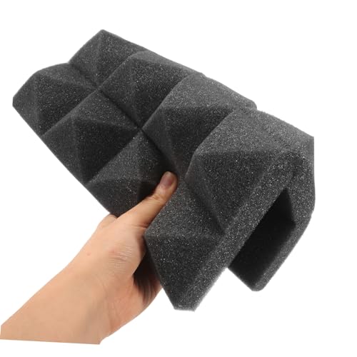 12 Piezas Paneles Acústicos de Poliuretano Negros para Pared miniatura 6