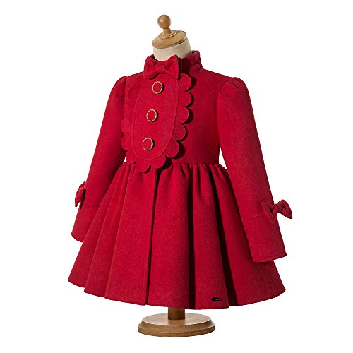 Pettigirl Little Girl Autumn Winter Navy Blue Fashion Jacket Coat Kids Vintage Warm Trench Outerwear Outfit2