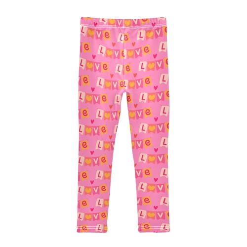 Garland of Flags Girls Leggings,Workout Leggings for Girls Toddler Athletic Leggings Size for 3-10T2