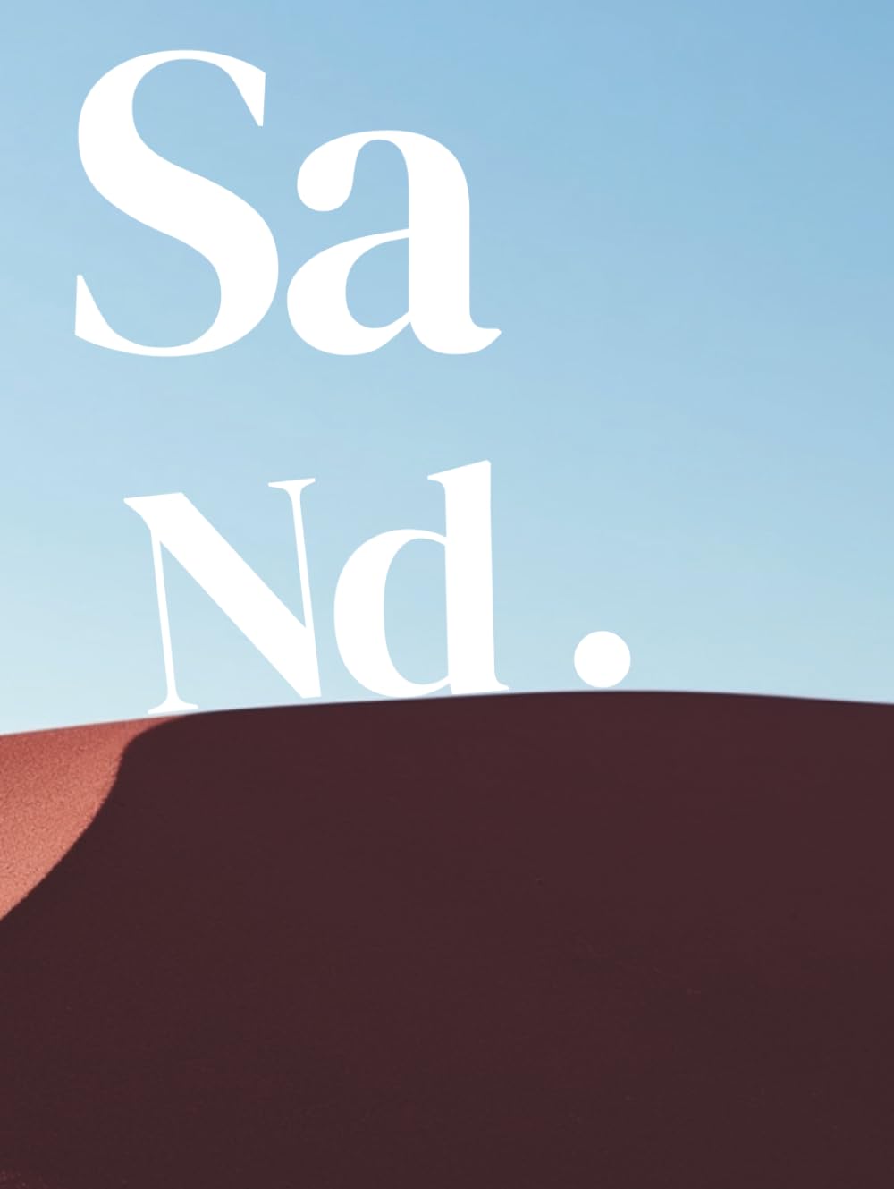 SaNd. in the middle of nowhere: Premium Guest Book, Luxury XXL Notebook & Decorative Coffee Table Book. Hardcover Collector's Edition (550 Cream ... Minimalist Landscape, "By Jay" Collection