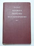  Handbuch der Deutschen Privat-Postwertzeichen. Band I