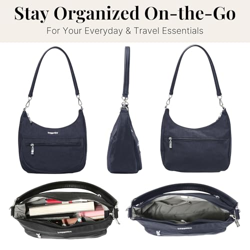 Image of Baggallini Modern Pocket Half Moon 11 inchx10.5 inch Shoulder Women W /Replaceable Straps Converts to Crossbody Bag