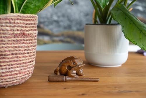 LOGOPLAY Klangfrosch Gr. 4 - Klang Frosch - Klangtier - Musik Frosch - Musik-/Percussion-Instrument aus Holz