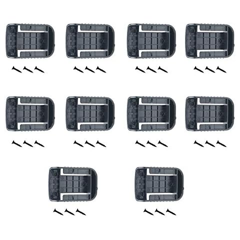 weqcter 10Packs Battery Ready Dock/Mount Holder for Dewalt Battery Fit for 20V 60V (No Battery) Cover