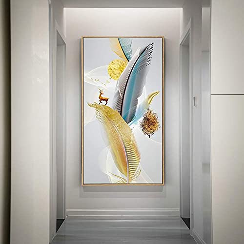 Peinture diamant plume XXL idée cadeau idéale pour passionnés d'art