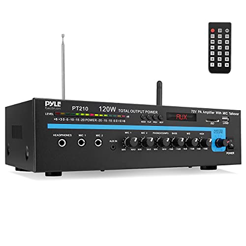 Pyle Public Address Mono Amplifier with Bluetooth - 120...