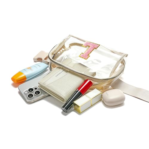Image of Clear Belt Bag Stadium Approved for Women Men - Adjustable Strap Fanny Pack Crossbody Waist Bag for Concerts Sports Travelling Hiking Running (Z-Clear-L)