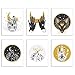 Spiritual Occult Prints - Set of Six Mystic Bohemian Hipster Decor Wall Art Photos 8x10 Nature Alchemy Astrology Skull Wolf