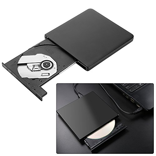 Externe dvd-drive, krasbestendige draagbare externe cd-/dvd-drive voor netbook voor desktop(zwart) - Image 7