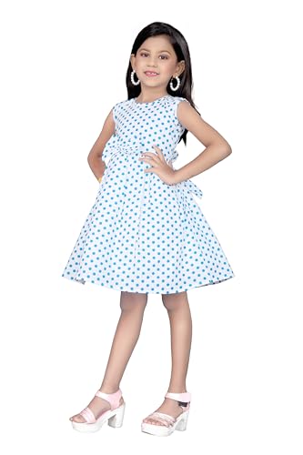 Image of Girls Pure Cotton Soft Frock with Astar, Printed Multicolor for Girl Child