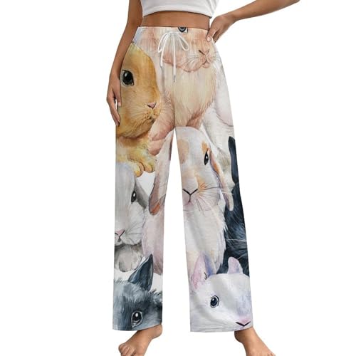 Vêtement de nuit femme lapins mignons taille S pour des soirées cocooning