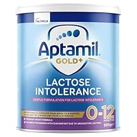 Aptamil Gold+ Lactose Intolerance Baby Infant Formula Lactose Free from Birth to 12 Months, 900 g