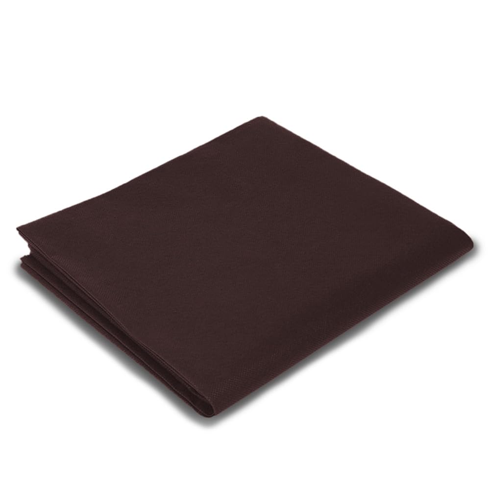 Palucart 100 tovaglie in tnt, misura 100x100 cm, colore Marrone, tovagliette coprimacchia tessuto non tessuto ideali per la ristorazione - F