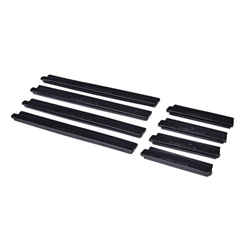 Iyshougong 8 Pcs Auto Car Door Edge Guards Plastic Door Fittings Slim Bumper Strip Kit Set Trim Molding Protection Anti-Rub Scratch Protector #TOP4
