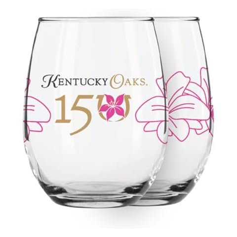 2024 Official Oaks Stemless Wine Glass (15oz) for the 150th Kentucky Derby Cover